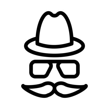 casus vektör ince çizgi simgesi