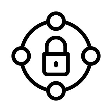 vektör ince çizgi simgesini paylaş