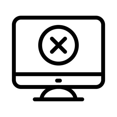 vektör ince çizgi simgesini sil