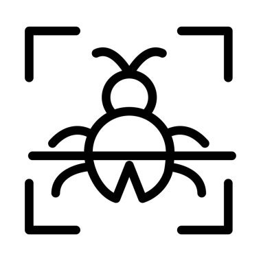 vektör ince çizgi simgesini tara