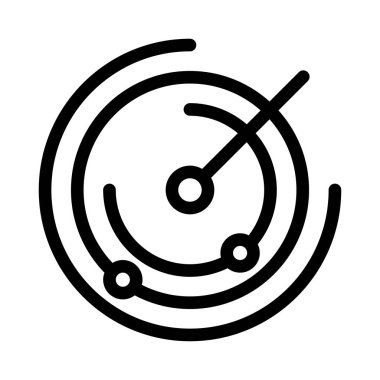 uydu vektörü ince çizgi simgesi