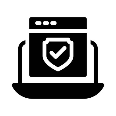 Web sayfası vektör simgesi düz simgesi