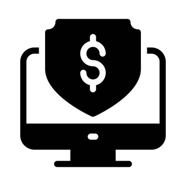 Dolar vektör sembolü düz simge