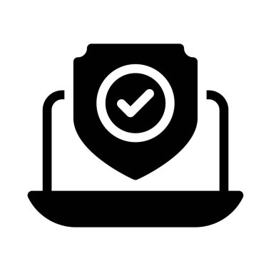 tam vektör glyph düz simgesi