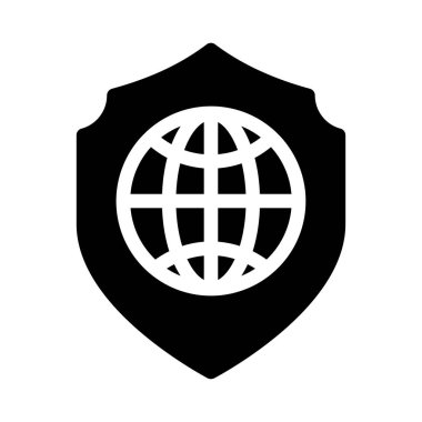 Kalkan vektörü düz simgesi