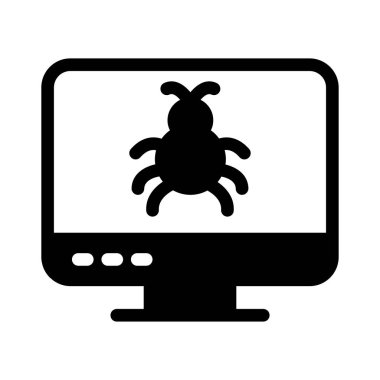 malware vektör düz simge