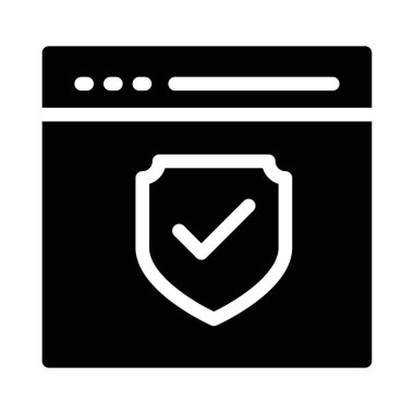 Koruma vektörü simgesi düz simgesi