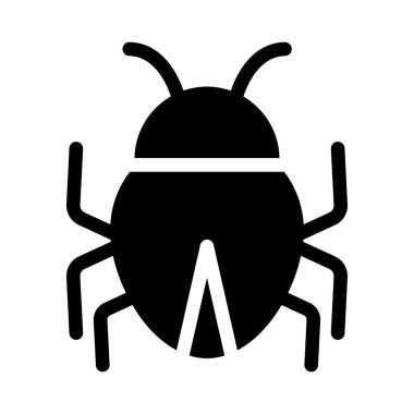 Virüs vektör düz simgesi