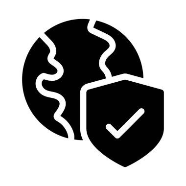 Koruma vektörü simgesi düz simgesi