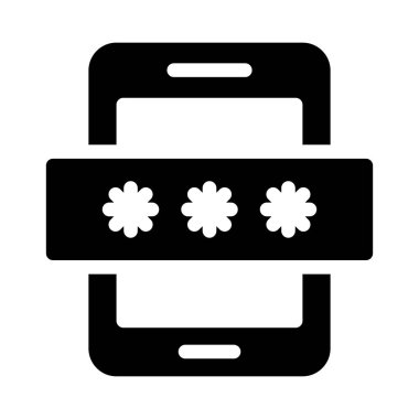 vektör düz simgesini kilitle