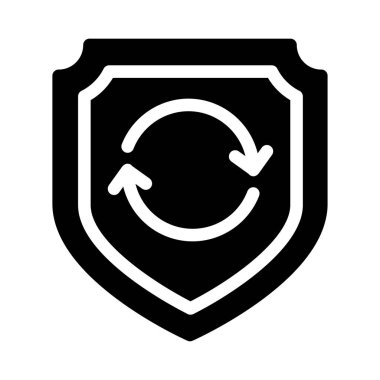 Koruma vektörü simgesi düz simgesi