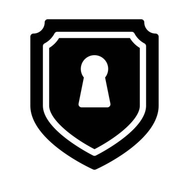 Kalkan vektörü düz simgesi