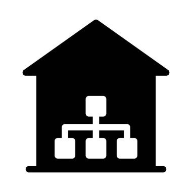 bağlantı vektörü glyph düz simgesi