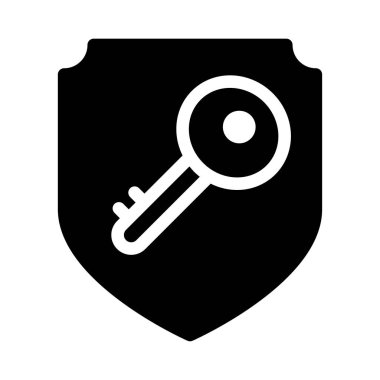 vektör düz simgesini kilitle