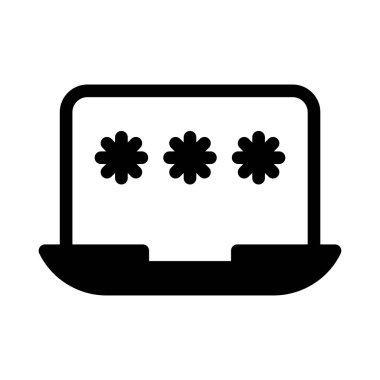 vektör düz simgesini kilitle