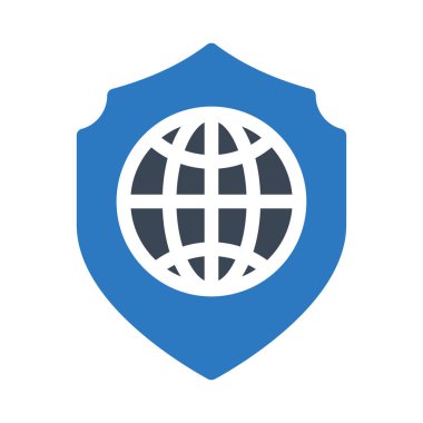 kalkan vektör renk simgesi