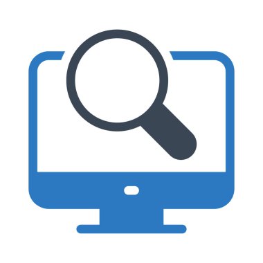 arama vektörü renk simgesi