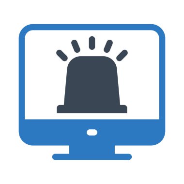 Uyarı vektör renk simgesi