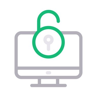 Güvenli olmayan düz çizgi simgesi