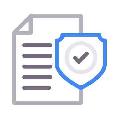 dosya düz renk çizgisi simgesi