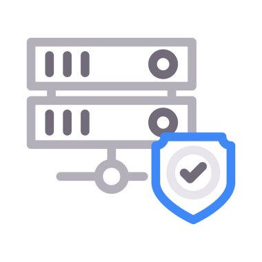 güvenli düz çizgi simgesi