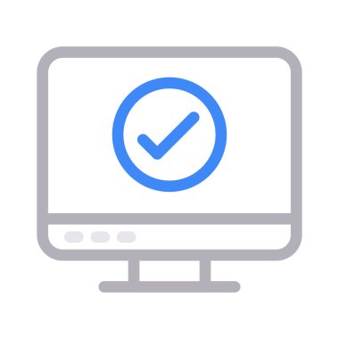 güvenli düz çizgi simgesi