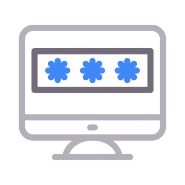 parola düz renk çizgisi simgesi