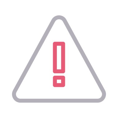 uyarı düz çizgi simgesi