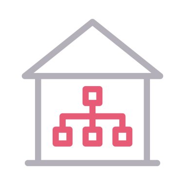 bağlantı düz çizgi simgesi