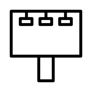 imzalama vektörü ince çizgi simgesi