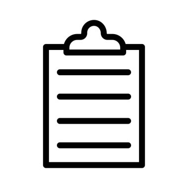 belge vektörü ince çizgi simgesi