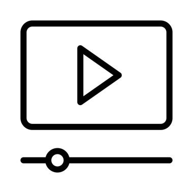 oyuncu vektörü ince çizgi simgesi