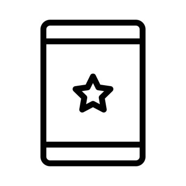 yıldız vektörü ince çizgi simgesi