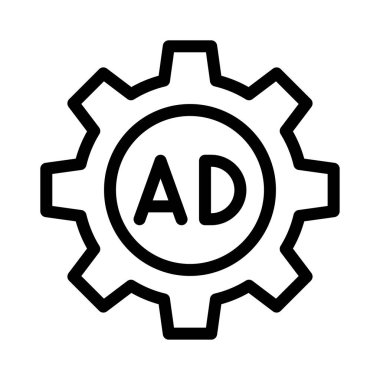 pazarlama vektörü ince çizgi simgesi