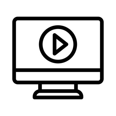 ad vektörü ince çizgi simgesi