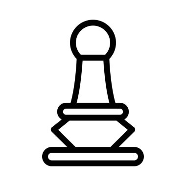 strateji vektörü ince çizgi simgesi