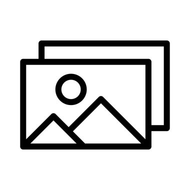 fotoğraf vektörü ince çizgi simgesi