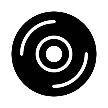 DVD vektör düz simgesi