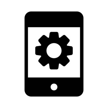 vektör glyph düz simgesini yapılandır