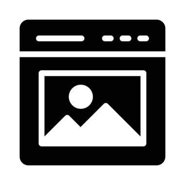 resim vektörü düz simgesi