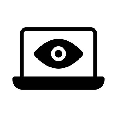 vektör glifinin düz simgesine bak