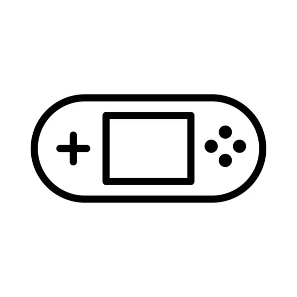 Ikona Tenké Čáry Vektoru Joypad — Stockový vektor