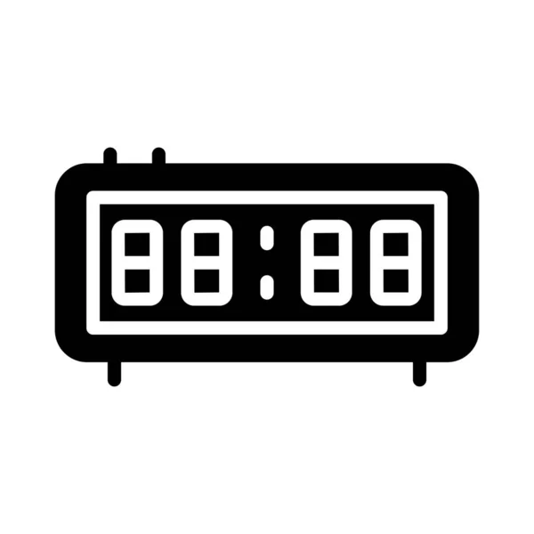 Timer Vector Hiëroglief Plat Pictogram — Stockvector