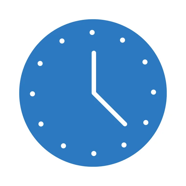 Reloj Vector Glifo Icono Color — Vector de stock