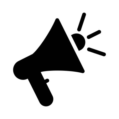 megafon vektör düz simge