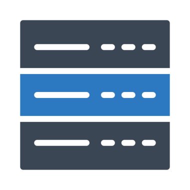 veritabanı vektör renk simgesi