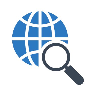 arama vektörü renk simgesi