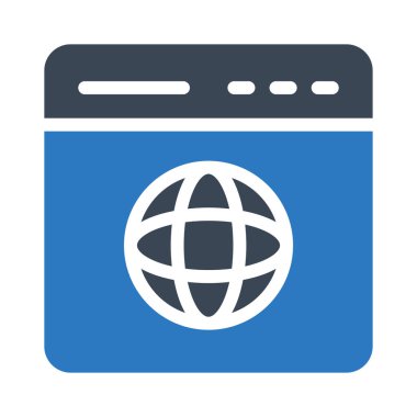 tarayıcı vektör renk simgesi