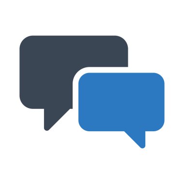 sohbet vektörü renk simgesi