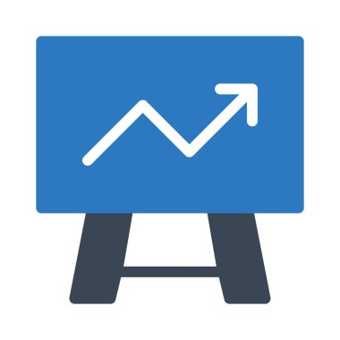 büyüme vektörü renk simgesi